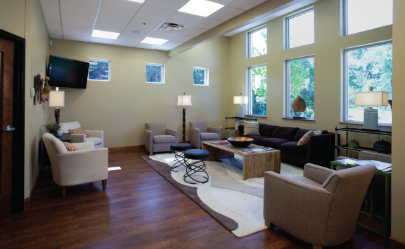 Dentist Dr. Harr Medical Office Lobby Nashville, TN Nolensville Architect Architecture